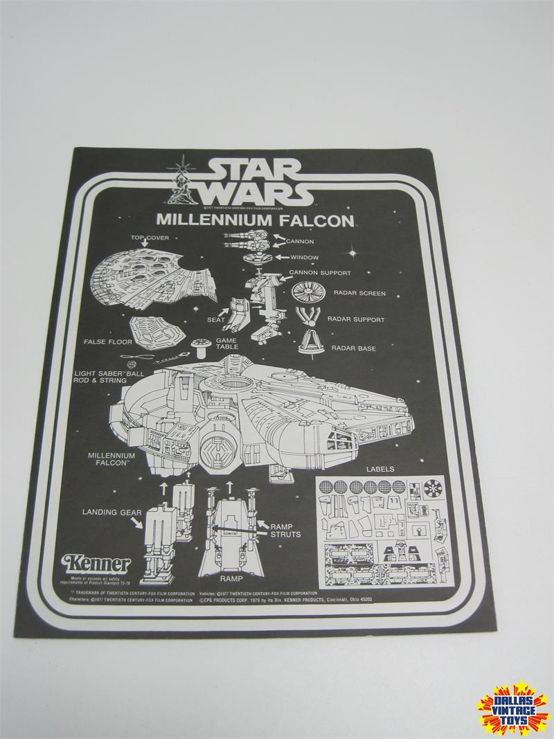 kenner millennium falcon instructions