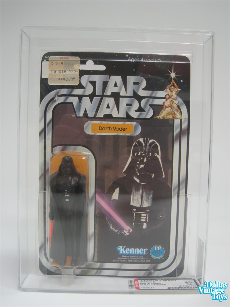 1978 Kenner Star Wars 12 Back-B DARTH VADER 32 BACK STICKER AFA 80 ...