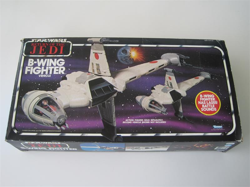 1983 Kenner Star Wars ROTJ B-Wing Fighter Vehicle W/ Pilot & Instructions