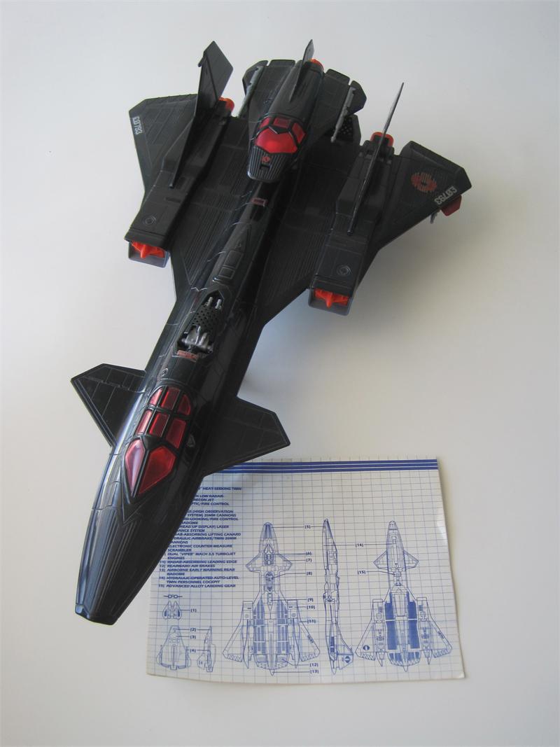 gi joe movie 3.75 echo vehicle night raven with air viper