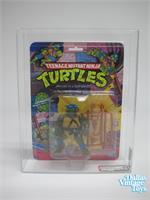 1988 Playmates TMNT Series 1 / 10 Back Leonardo Soft Head/Fan Club Flyer  AFA 85 (15328834)